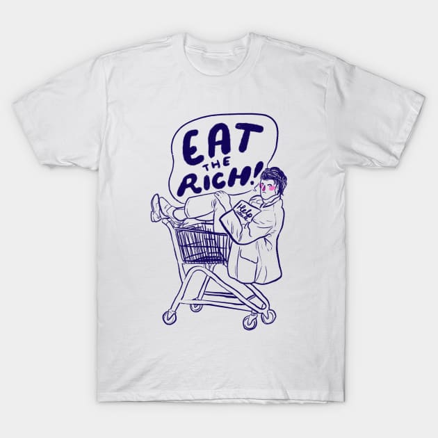 Eat the Rich! T-Shirt by Liberal Jane Illustration